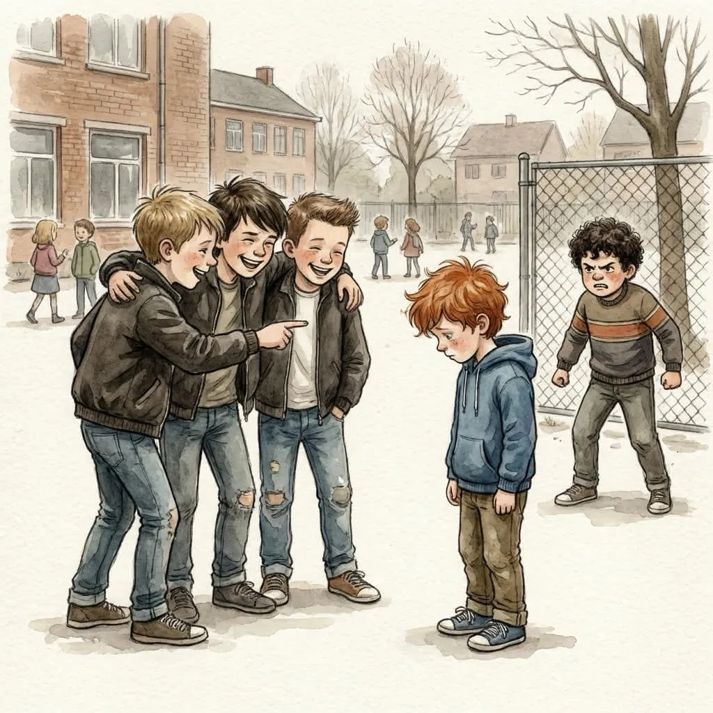 Illustratie bij De Pesters