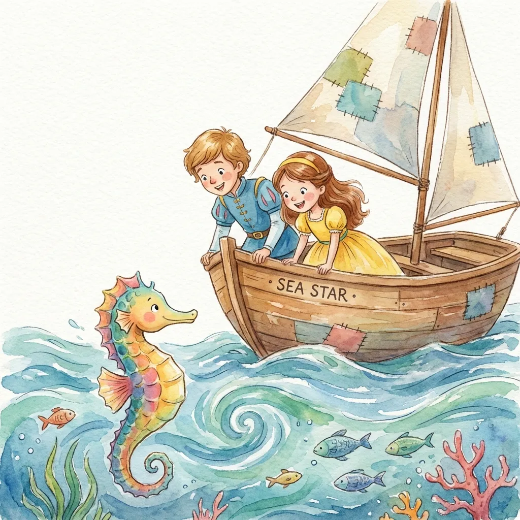 Illustratie bij Het Zeepaardje