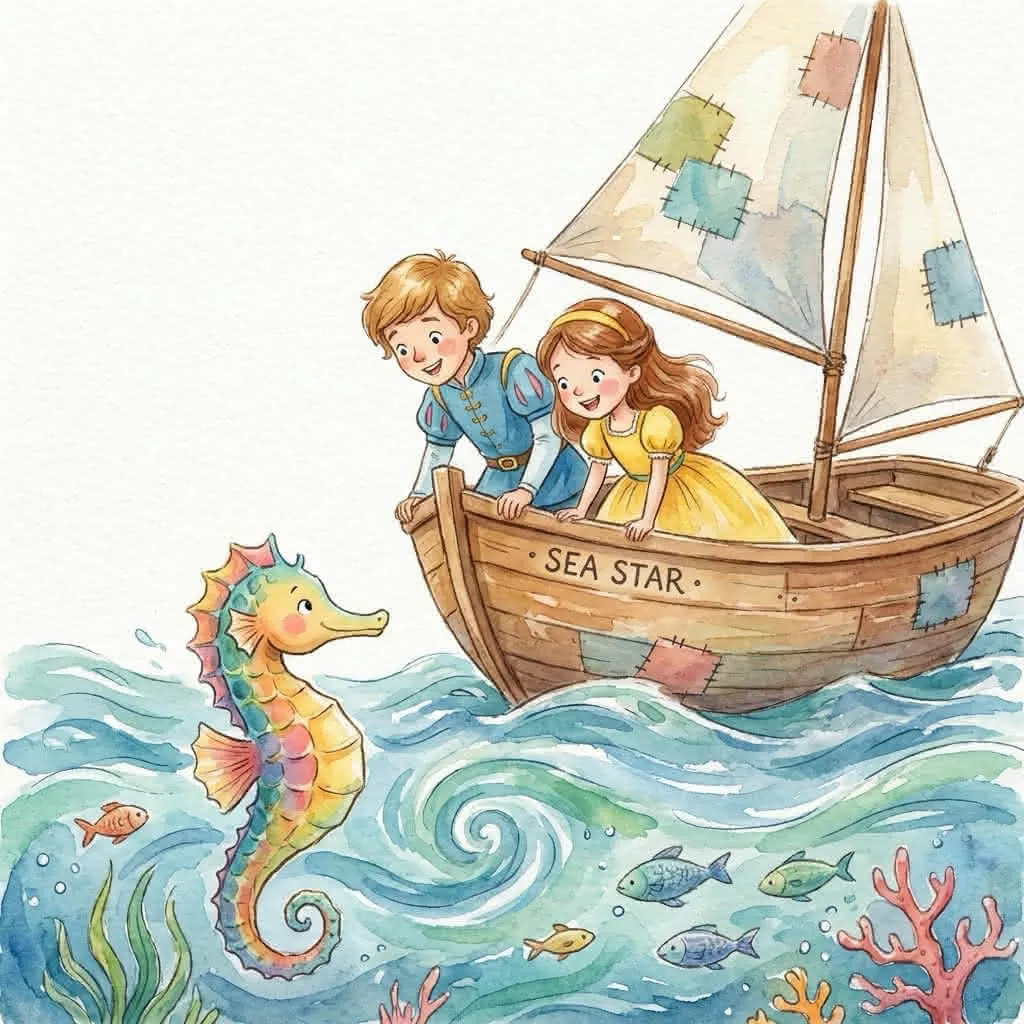 Illustratie bij Het Zeepaardje